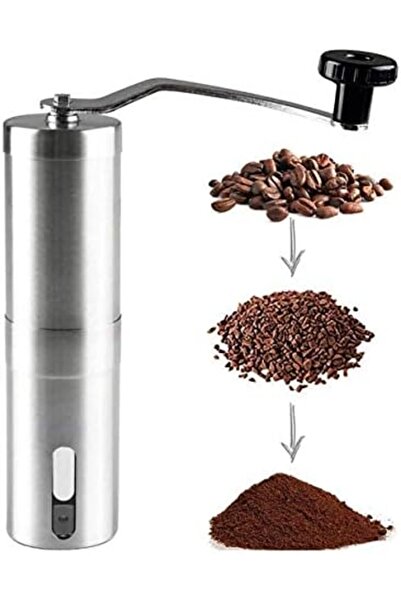 Generic Porlex Manual Coffee Grinder, Silver, Tall