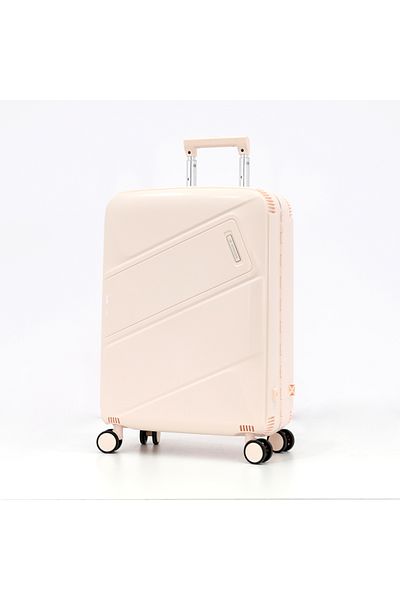 SONADA Hardshell Luggage Trolley Bag 3 Pieces Set, Ivory (S-20", M-24", L-28")