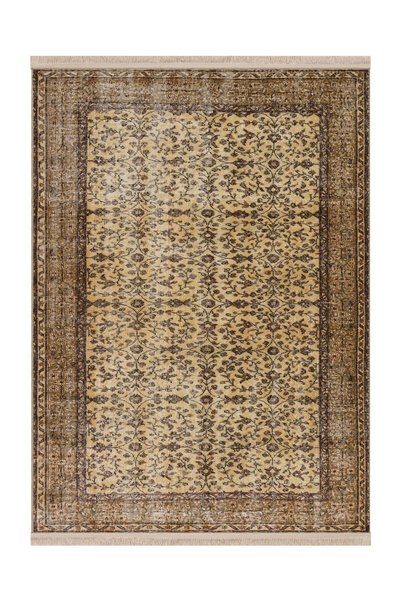Rugs Modern Halı Memlik Collection Beige Brown Tones Ethnic Motif Vintage Pat...