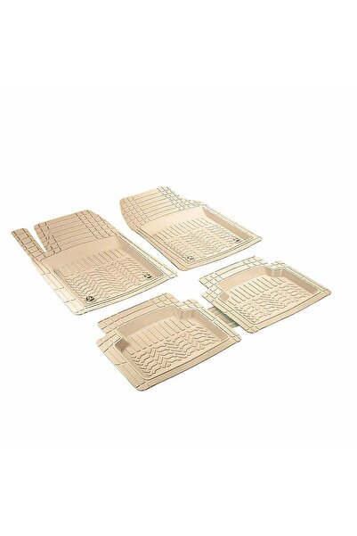 TEAMCAR Ford Transit Connect Uyumlu 3D Havuzlu Paspas Profesyonel Bej