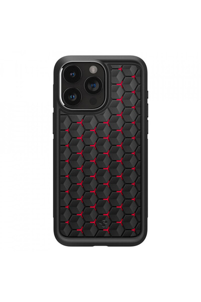 Spigen case for IPhone 15 Pro Max case, Cryo Armor - Red
