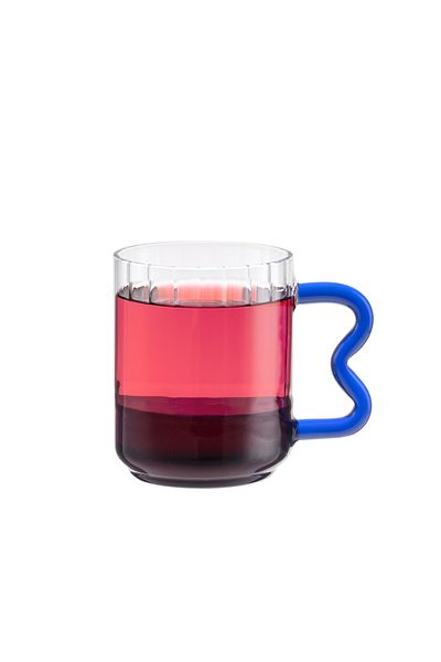 Madame Coco Rona Borosilicate Glass Mug - Blue - 370 ml