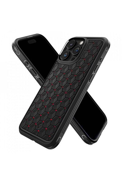 Spigen case for IPhone 15 Pro Max case, Cryo Armor - Red