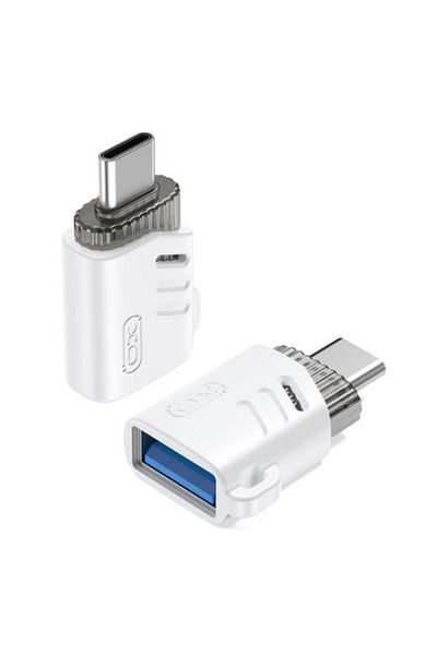REDz Accessories Adapter XO-NB256B, USB to Type-C, OTG data transfer 480MBps, White