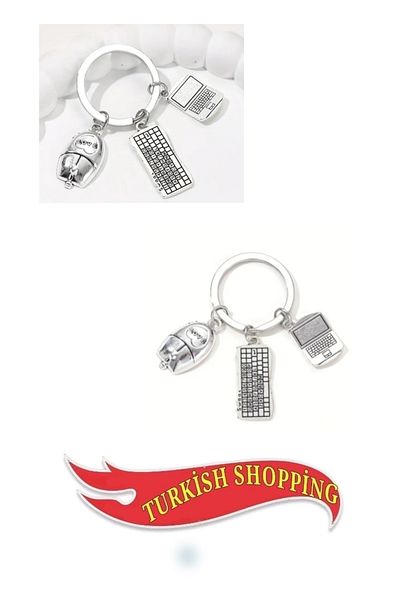 shop Zinc Alloy Mause Keyboard Computer Keychain