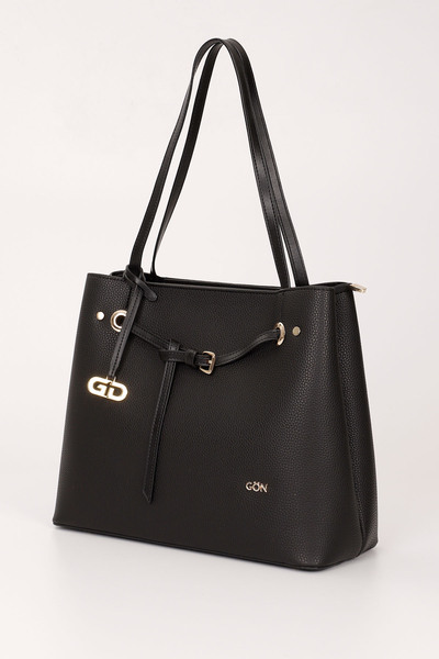 GÖNDERİ(R) Černá velká dámská taška přes rameno B5454