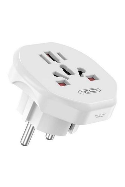 REDz Accessories EU/UK/US/AUS Power Converter, XO-WL23, Power 2500W, Universal Adapter, White