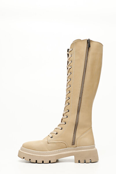 GÖNDERİ(R) Nahé dámské každodenní boty s kulatou špičkou na podpatku se šněrováním na zip 37401