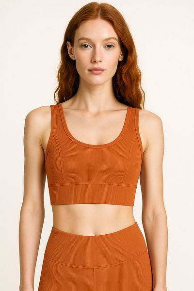 HNX Thick Strap Recovery Ripped Sports Bustier |   Tile