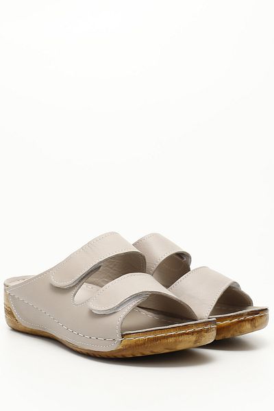 GÖNDERİ(R) Women / Girls Cream Gön Genuine Filling Sole Leather Women's Slippers 42432