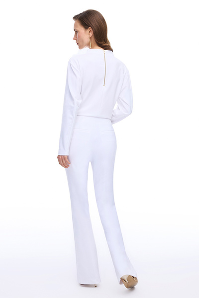 Perspective Animas Slim Fit Uzun Boy Beyaz Pantolon