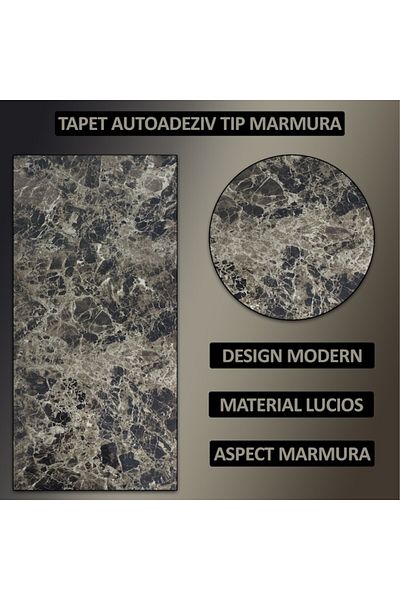 NEXTLY Set 20 X Tapet Autoadeziv Imitatie Marmura , Waterproof, Ajustabil, Adeziv Puternic, Usor