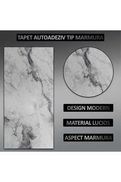NEXTLY Set 30 X Tapet Autoadeziv Imitatie Marmura , Waterproof, Ajustabil, Adeziv Puternic, Usor