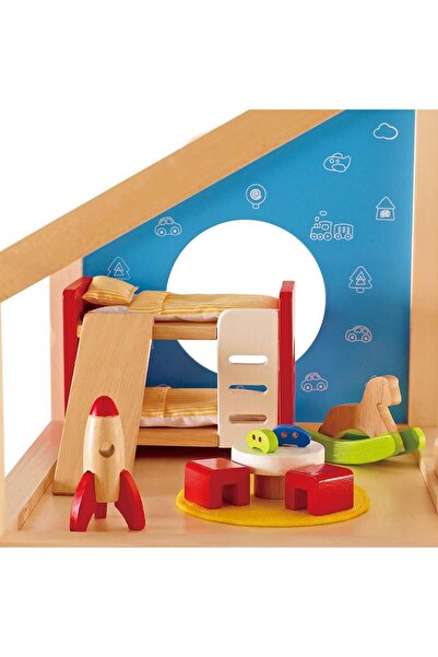 Hape 4 Mevsim Mobilyalı Oyuncak Ev / All Season House (FURNİSHED)