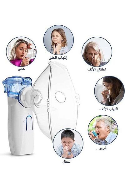 fulina Handheld Nebulizer, Vibrating Mesh Technology, 2 Modes, Suitable for Children/Adults/Elderly, White