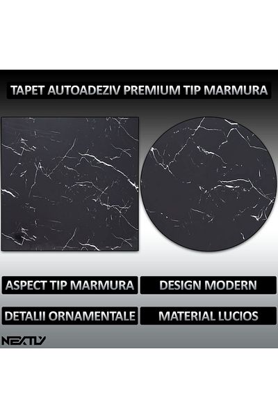NEXTLY Set 20 X Tapet Autoadeziv Imitatie Marmura , Waterproof, Ajustabil, Adeziv Puternic, Usor