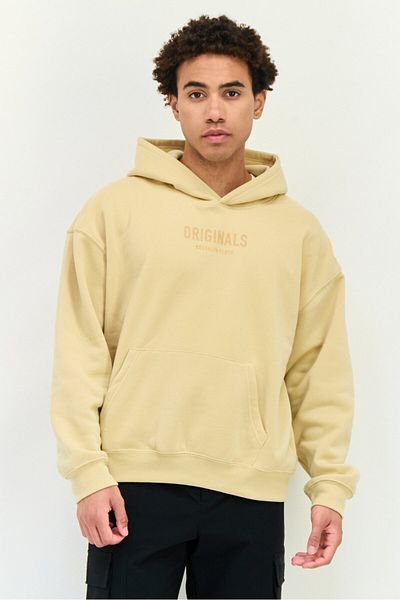 Originals by Brooklyn Cloth Men Sportswear Fit Long Sleeve Outdoor Hoodie, Tan