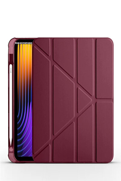 TEKNETSTORE Xiaomi Pad 7 Pro / Pad 7 Uyumlu Kılıf Katlanır Kalem Bölmeli Silikon Standlı Uyku Modlu Akıllı Kapak