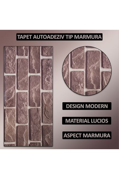 NEXTLY Set 50 X Tapet Autoadeziv Imitatie Marmura , Waterproof, Ajustabil, Adeziv Puternic, Usor