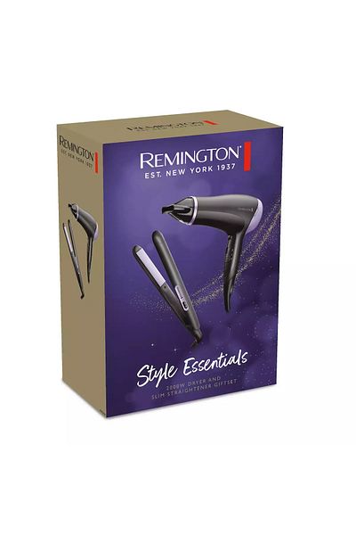 Remington Set placa de indreptat parul + uscator de par Remington D3016GP