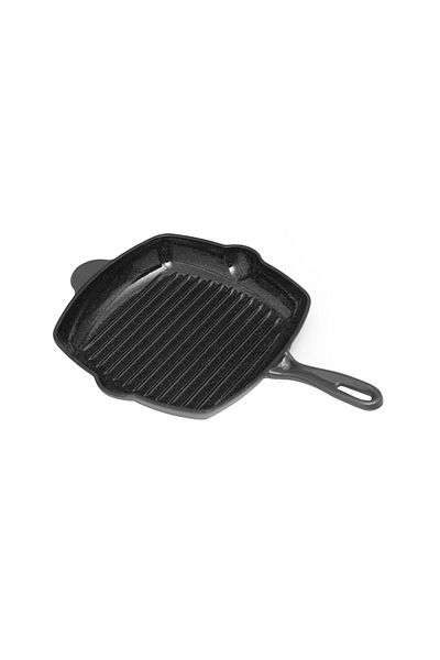 Hausberg Enameled Cast Iron Grill Pan, Weight 3 Kg, Depth 4.5 Cm, ​​Cooking Surface 27x27 Cm