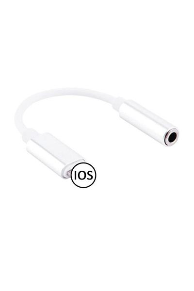 REDz Accessories Adaptor pentru căști Apple iPhone, jack 3,5 mm-lightning, fereastră pop-up, alb