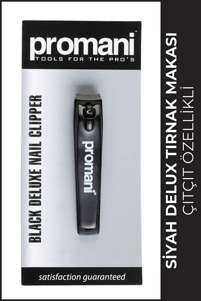 Promani مقص أظافر أسود (DELUX) Pr-110