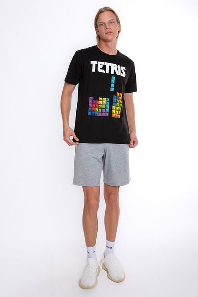 DAYCO Γνήσιο ανδρικό μπλουζάκι με μοτίβο Tetris με άδεια χρήσης - TETRS-55219