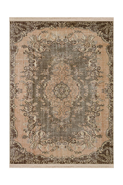 Rugs Modern Halı Memlük Koleksiyonu Bej Kahve Tema Etnik Vintage Desenli Doku...