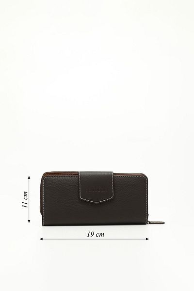 GÖNDERİ(R) Women/Girls Brown Genuine Leather Wallet