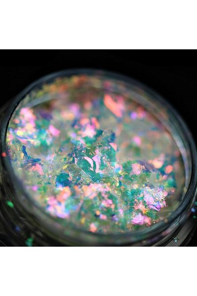 Kajol Beauty Pigment flakes PK116 (translucent with pink-champagne-orange iridescence) KAJOL Beauty, <0.25g