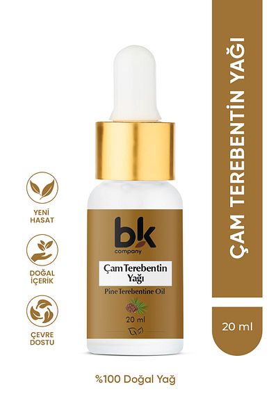 BK COMPANY Pine Turpentine Oil 100% Pure - Strong, Vibrant and Radiant Hair Care Serum 20 ml