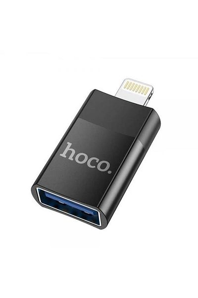 REDz Accessories Otg Adapter, Usb Port And Iphone Jack, Hoco Ua17, Black