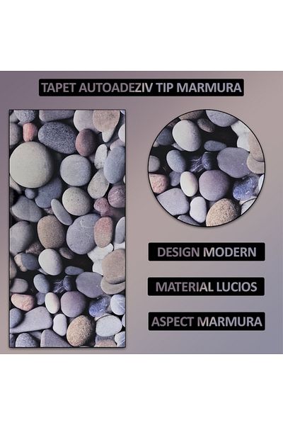 NEXTLY Set Of 10 X Self-adhesive Wallpaper Imitation Marble , 30x60 Cm, 2mm Thickness Ps9901