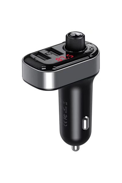 REDz Accessories Modulator MP3 auto Bluetooth, Xo-bcc10, 2 porturi USB, încărcare 15,5 W, control muzică și apeluri, negru