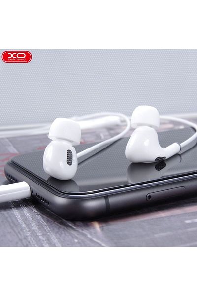 REDz Accessories Lightning Wired Headphones, Xo-ep24, For Iphone, 1.2m Cable, Microphone And Music Control, White