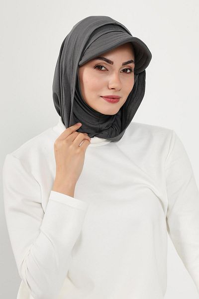 Aisha's Design غطاء رأس نسائي من القطن الممشط مع حاجب وكونسيلر، B-88P