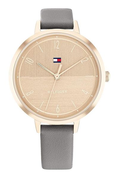 Tommy Hilfiger Women's Analogue Quartz Watch with Stainless Steel Case and Leather Bracelet