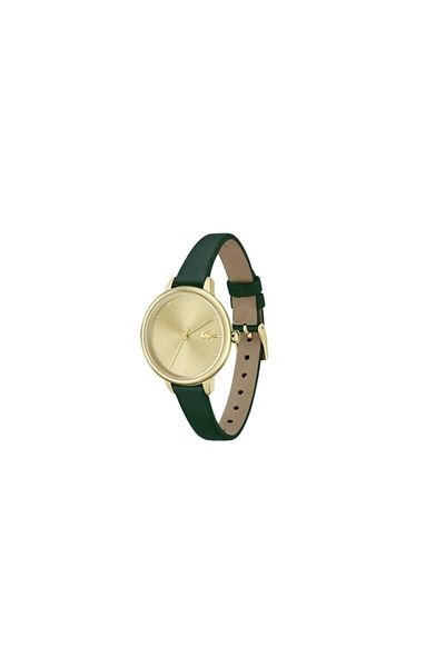 Lacoste Women’s Analogue Quartz Movement Watch with Stainless Steel Case and Leather Bracelet
