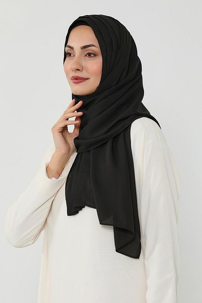 Aisha's Design Combed Cotton Inner Boned Pleated Crepe Shawl,Ps-47
