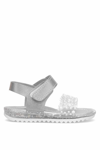Ayakkabı Fuarı Elit ŞA-B-036-25Y Bebe Fetiţă Sandale Plate Argintiu