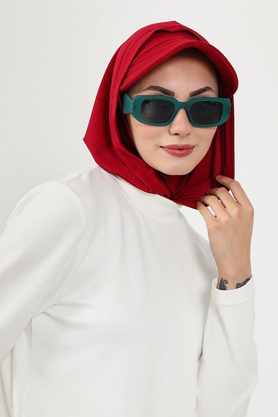 Aisha's Design غطاء رأس نسائي من القطن الممشط مع حاجب وكونسيلر، B-88P