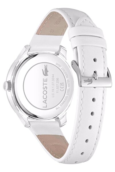 Lacoste Women’s Analogue Quartz Movement Watch with Stainless Steel Case and Leather Bracelet