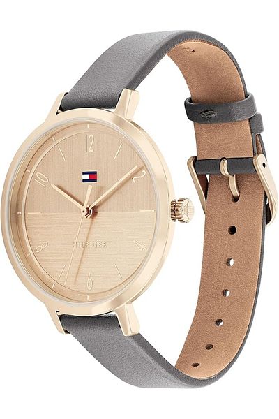 Tommy Hilfiger Women's Analogue Quartz Watch with Stainless Steel Case and Leather Bracelet