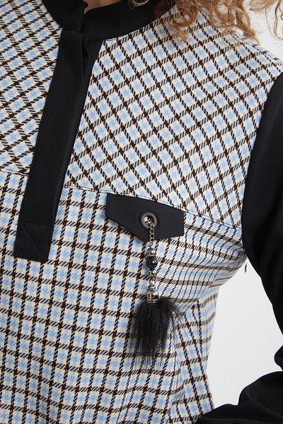 Doque Women's Tunic Seasonal Winter Plaid 61064