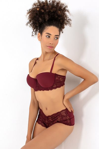Miorre Set sutien push-up cu dantelă fără bretele