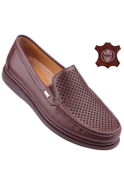 DETECTOR Genuine Leather Orthopedic Lightweight Soft Perforated Men's Shoes