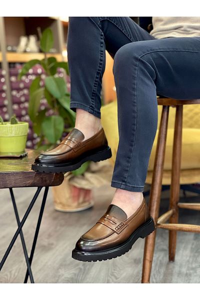 MOR KUNDURA Genuine Leather Daily Use Loafer Men's Shoes