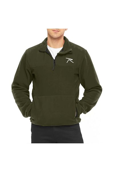 raru Μισό φερμουάρ Polar Vauste Khaki