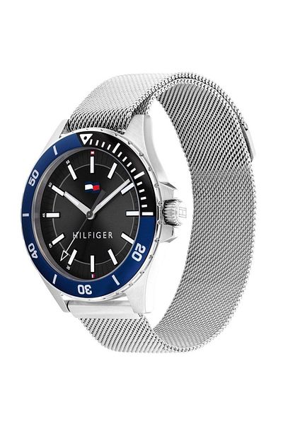 Tommy Hilfiger Men’s Analogue Quartz Watch with Stainless Steel Case and Mesh Bracelet
